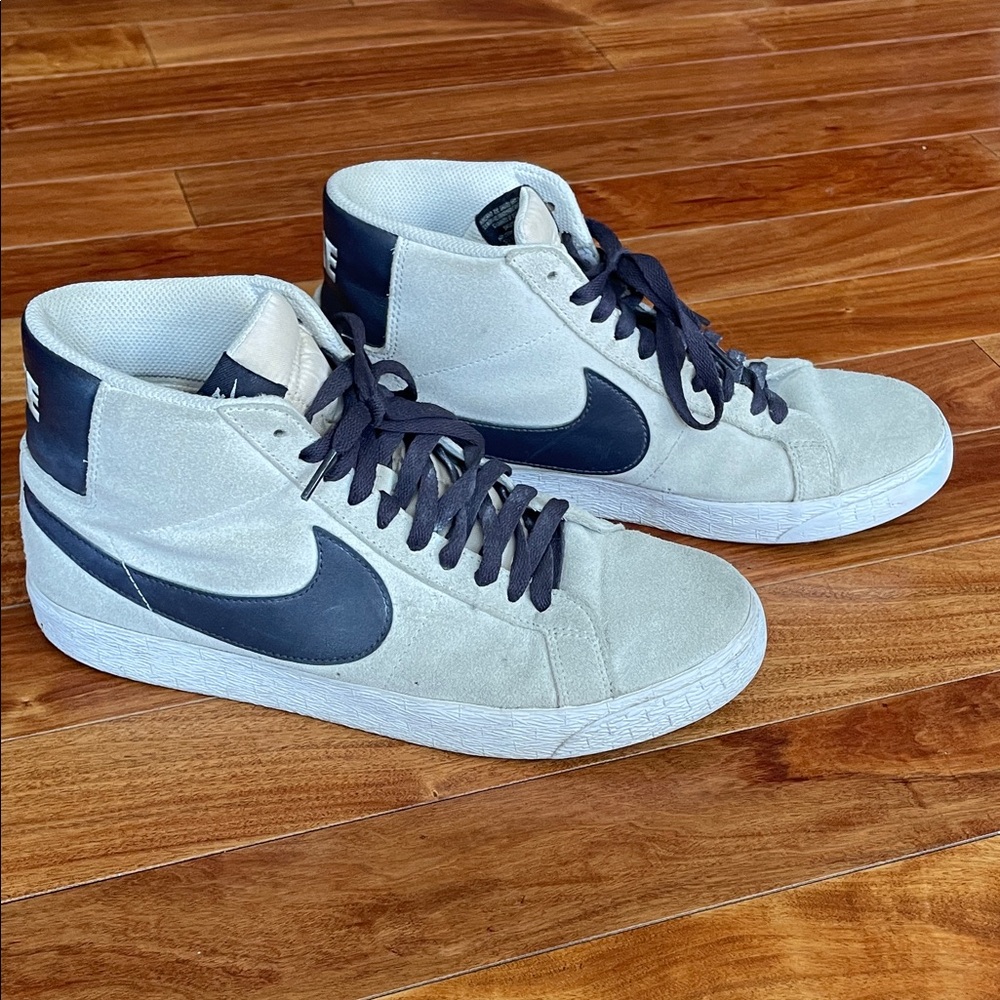 Nike Men's High-Top Sneakers - Cream and Black